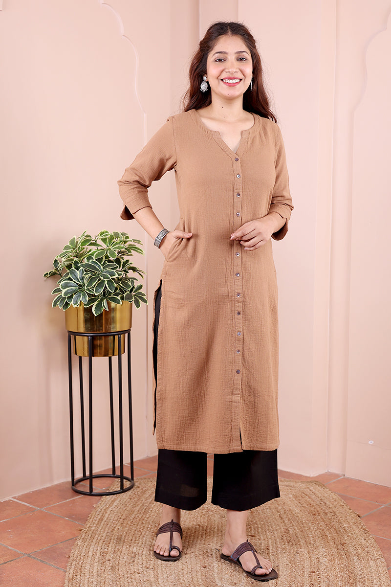 BrownHandDyedCottonDoubleClothWomenLongKurtaLongSleeves_WLKLS042460_-CottonCottage_2_960x_crop_center